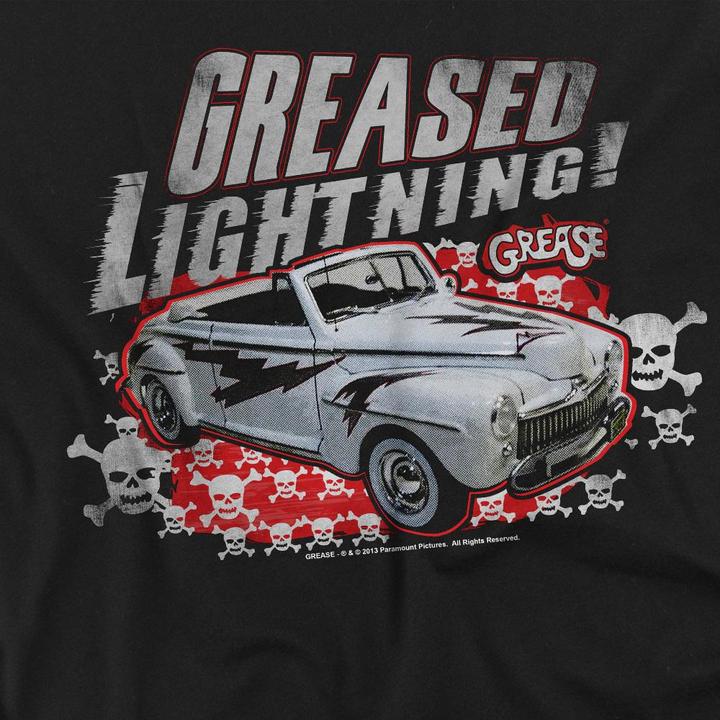 Actual product image Grease Unisex Adult d Lightening T-Shirt (XL)