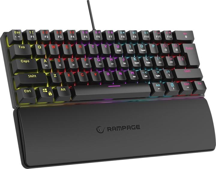 Rampage Clavier Plower K60 RMP Blue Switch (PLOWER K60) (DE, Filaire)