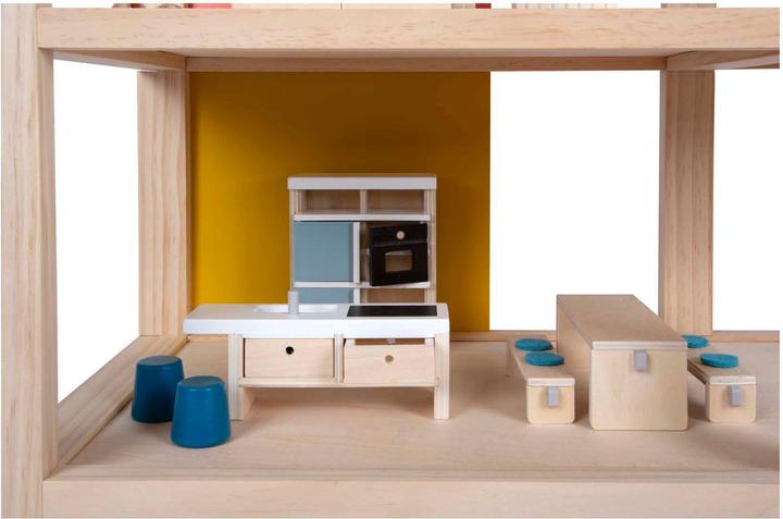 Produktbild small foot Puppenhaus Natur mit Möbeln