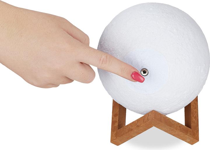 Image du produit Relaxdays lampe lune 3D