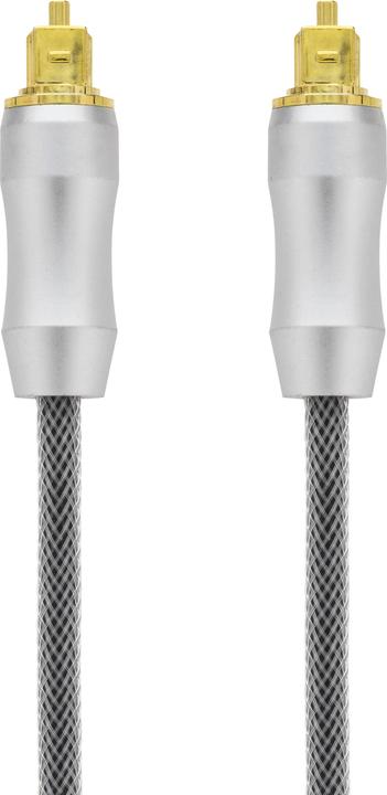 Produktbild Deltaco High-End-Toslink-Kabel optisches digitales Audiokabel, 2 m, schwarz (2 m, TOSLINK)