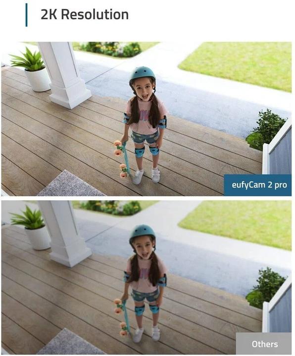 Actual product image eufy EufyCam 2 Pro 3+1 Kit (2304 x 1296 Pixels)