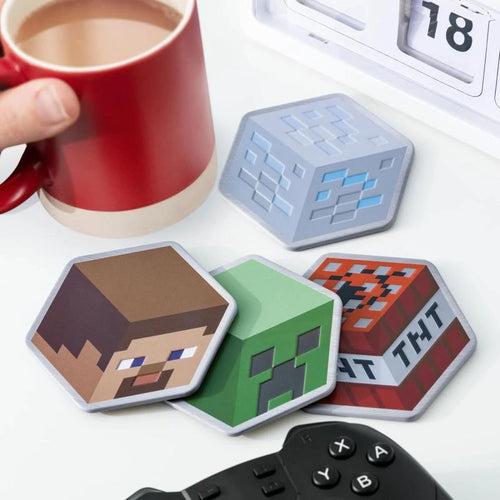 Actual product image NoName Minecraft Metal Coasters (4 x)