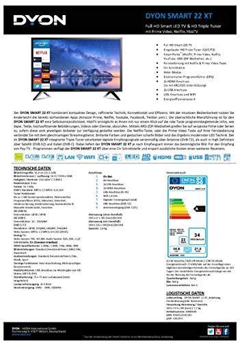 Energie-Label Dyon LED TV 22 XT (22", LED, Full HD)