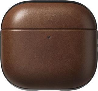 Actual product image Nomad Modern Leather Case Airpods 4 Brown (Headphone bag)