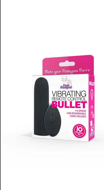 Actual product image Pink Pussycat Vibrating Remote Control Bullet