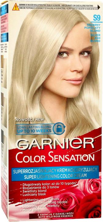 Garnier Color Sensation Super-Brightening Coloring Cream S9 Silverhesond (S9 Srebrny Popielaty Blond)