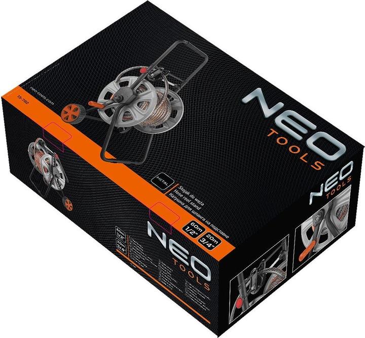 Image du produit Neo Chariot dévidoir pour tuyau d'arrosage, métal, jusqu'à 60 m de tuyau 1/2 (60 m)