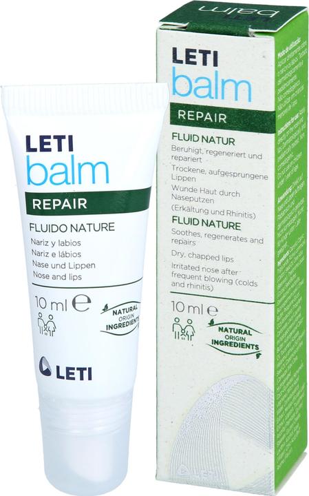 Produktbild Leti balm Fluid Natur - Schützender Nasen- und Lippenbalsam bei trockener und rissiger Haut mit natü (10 ml)
