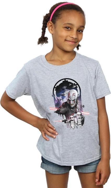 Actual product image Star Wars Girls Rebels The Grand Inquisitor Cotton T-Shirt (140, 146)