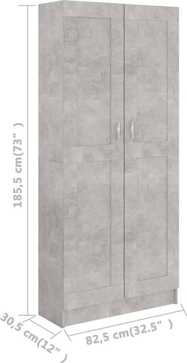 Produktbild VidaXL Bücherregal (82.5 x 30.5 x 185.5 cm)