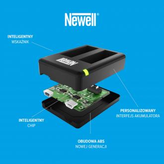 Image du produit Newell SDC-USB Zweikanal-Ladegerät für CINSBAJA-Akkus für Insta360 Ace / Ace Pro (Chargeur)