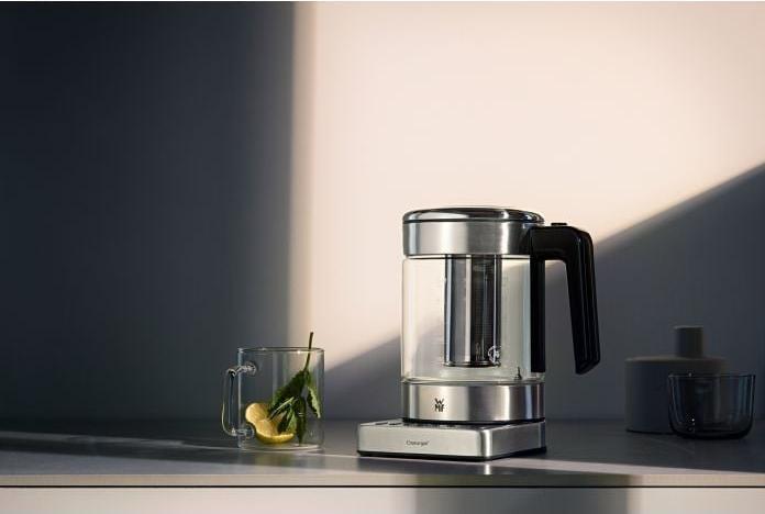 Produktbild WMF Glas Wasserkocher mit Temperaturwahl 1l Teekocher Teesieb Küchenminis 1900W (1 l)