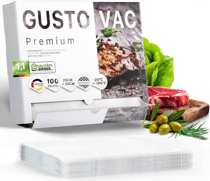 Immagine prodotto Gusto Vac 100x sacchetto per il vuoto, 25x35cm (100 x)