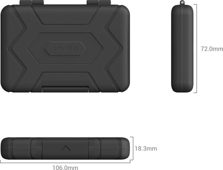 Immagine prodotto SmallRig Memory Card Case (Tasca interna per fotocamera, 0.59 l)