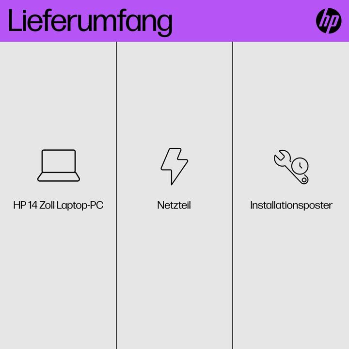 Produktbild HP 14-em0155ng (14", AMD Ryzen 5 7520U, 16 GB, 512 GB, DE)