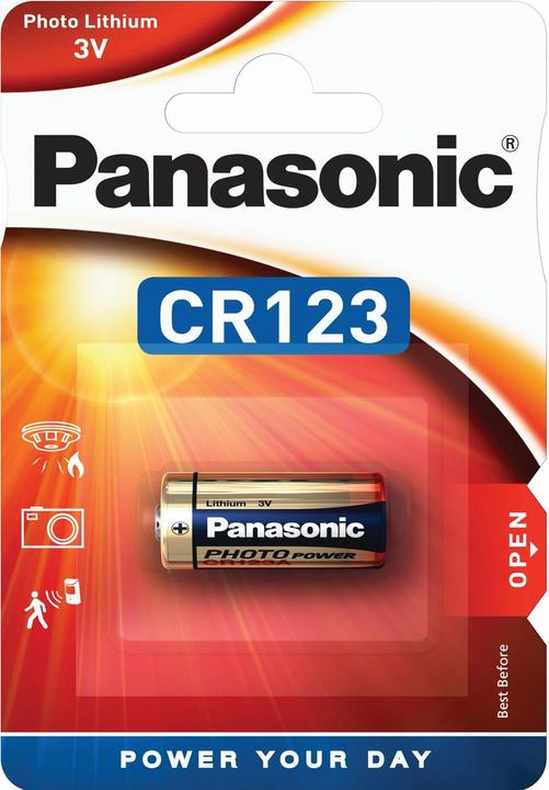 Actual product image Panasonic Photo Lithium (1 pcs., CR123A, 1400 mAh)