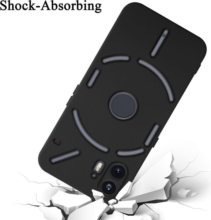 Actual product image Cadorabo Bumper Case for Nothing Phone 2 TPU Liquid Silicone Cover (Nothing Phone (2))