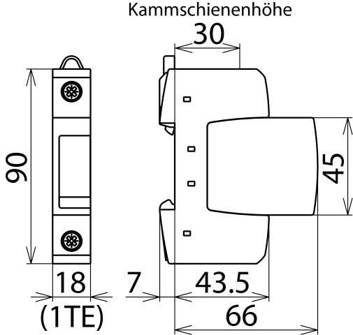 Actual product image Dehn Surge arrester type 2 DEHNguard S 952082