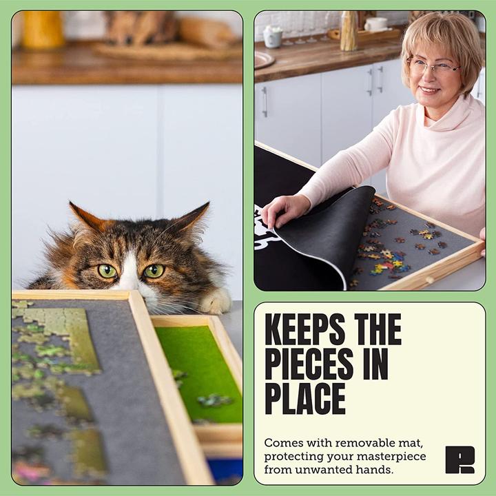 Actual product image Puzzle Ready Puzzle board with colourful drawers (1500 pieces)