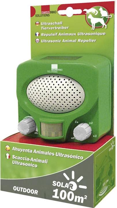 Produktbild Swissinno Solar Ultraschall Tiervertreiber, Marder- & Katzenschreck