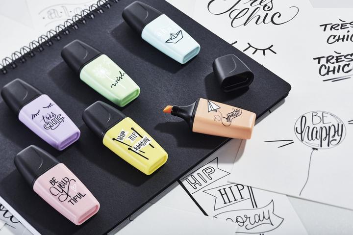 Actual product image STABILO BOSS Highlighter MINI Pastel (Green, Lilac, Orange, 5 mm, 3 x)