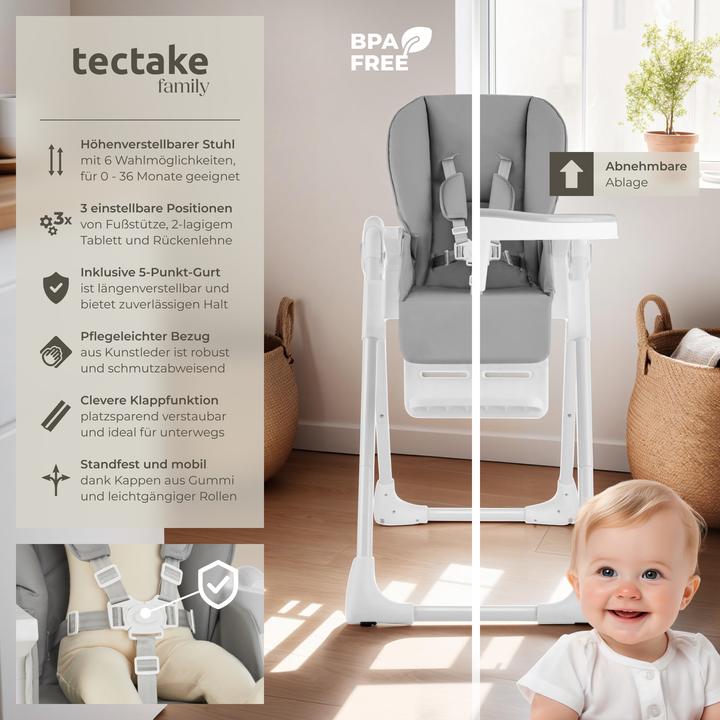 Image du produit tectake Sophia (Chaise haute)