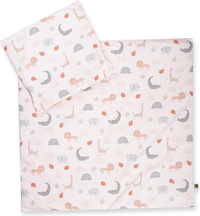 Actual product image Julius Zöllner Children's bed linen Organic Wild Friends 100x135 cm + 40x60 cm