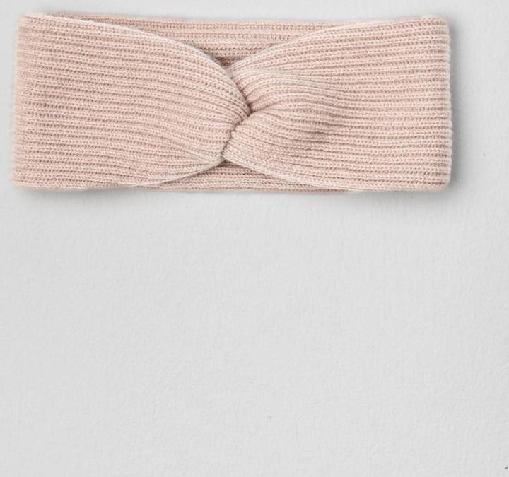 Furnari Gestricktes Stirnband 100 % Kaschmir - Ascherose
