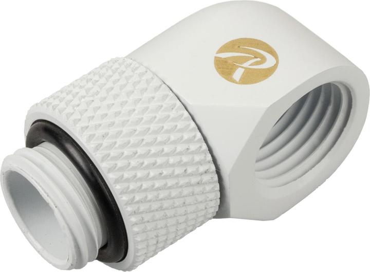 Produktbild Raijintek RAI 90 Grad G1/4 Zoll AG auf G1/4 Zoll IG - drehbar, 6er Pack, weiss