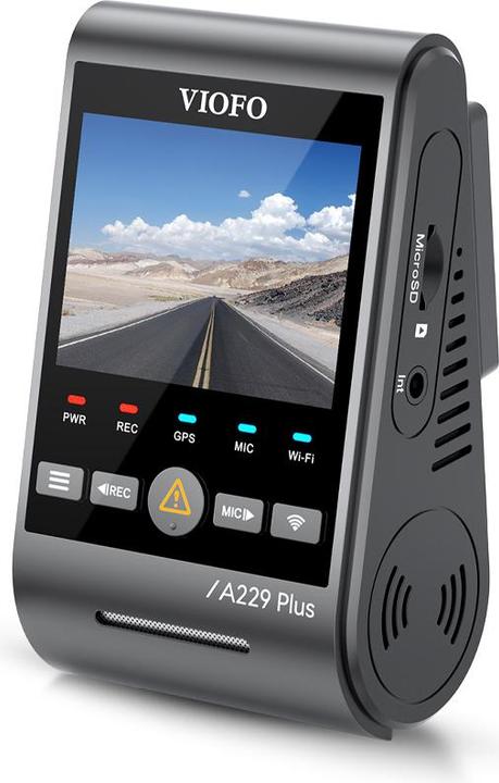 Actual product image Viofo A229 Plus Front dash camera with GPS (Wi-Fi, Built-in microphone, GPS receiver, Bluetooth)