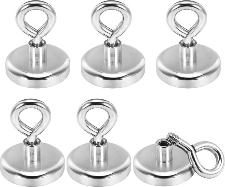 Image du produit Swissdetector Aimants à oeillet - Super puissants - Ø 36 MM - Force 45 kg (X 6)