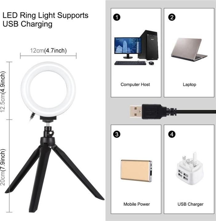 Produktbild Puluz Fotostudio Box 30m mit 2x Ringleuchte (Studioleuchte)