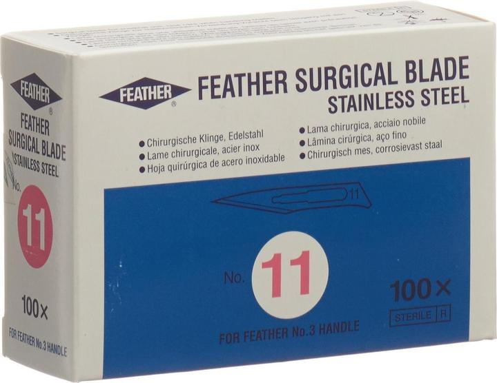 Image du produit Feather Lames de scalpel stériles numéro 11, 100 pièces