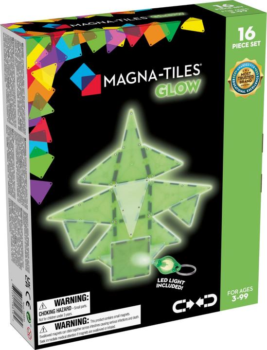 Image du produit Magna-Tiles Set Glow in the Dark (16 pièces)