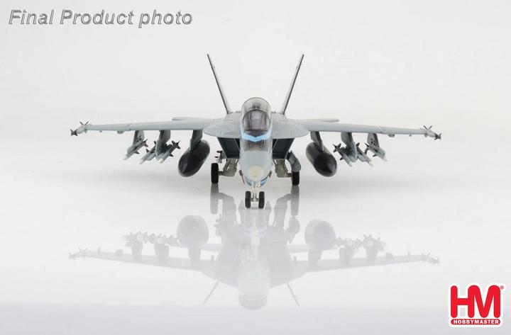 Immagine prodotto Hobby Master F/A-18F DOUBLE SEAT Super Hornet Top Gun verniciatura speciale 50° anniversario, modello in metallo