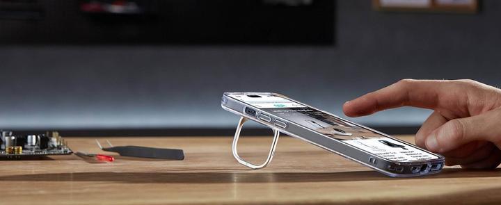 Actual product image ESR Classic Hybrid HaloLock Case with Stash Stand (Apple iPhone 15 Plus)
