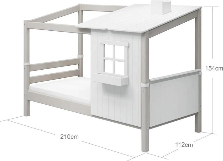 Immagine prodotto Flexa Letto classico con 1/2 casa (90 x 200 cm)