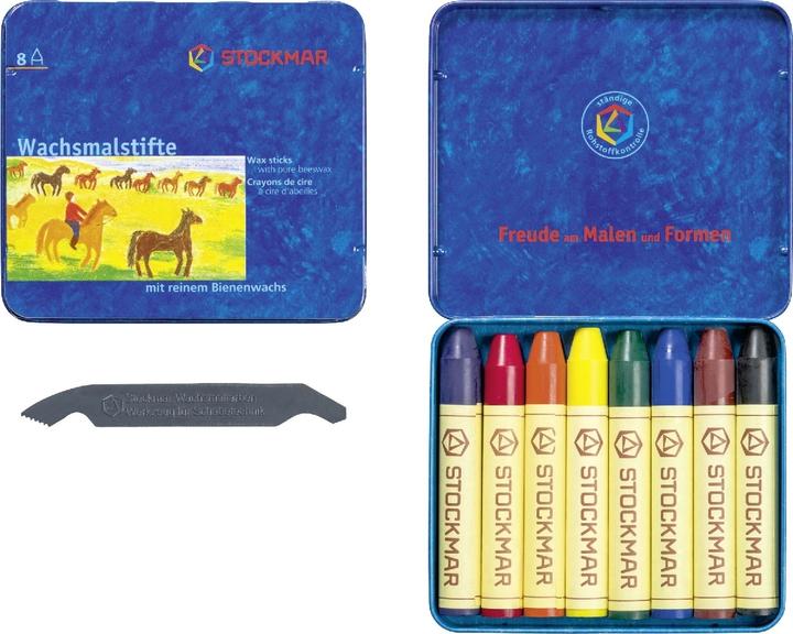 Actual product image Stockmar WAXING PENCIL /Pà8 (Multicoloured, 8 x)