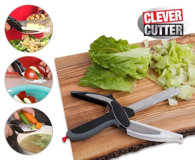 Immagine prodotto Clever Cutter Coltello da cucina 2 in 1, forbici