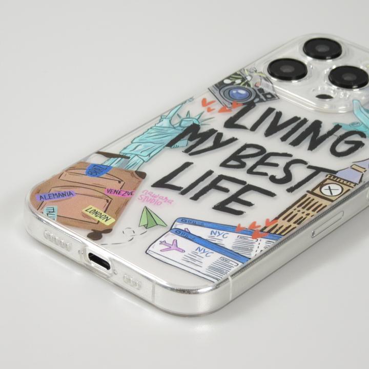 Produktbild PhoneLook Hülle es Silikon Cover Living my best Life (Apple iPhone 15 Pro)