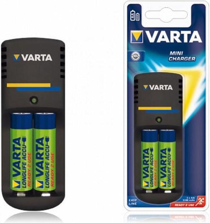 Actual product image Varta Mini Charger (2 pcs., AA, 2100 mAh, Battery + charger)