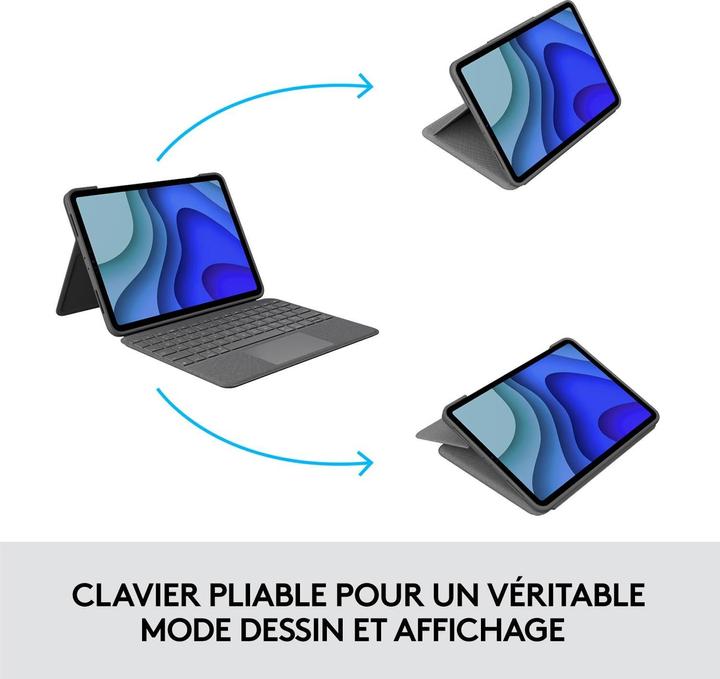 Produktbild Logitech Folio Touch (CH, iPad Pro 11 2018 (1. Gen), iPad Pro 11 2021 (3. Gen), iPad Pro 11 2020 (2. Gen), iPad Pro 11 2022 (4. Gen))