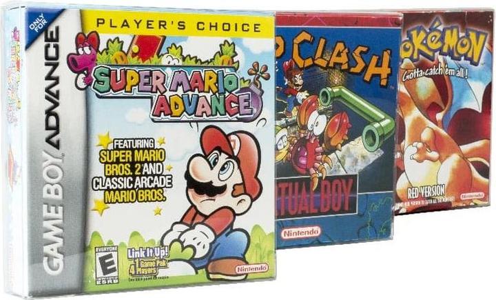 Image du produit Evoretro Boîtier PET pack de 25 pour jeux Game Boy/GBA