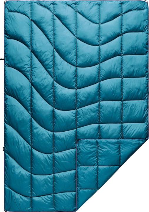 Actual product image Rumpl Travel Blanket Nanoloft Puffy Harbor Blue (Passport cover)