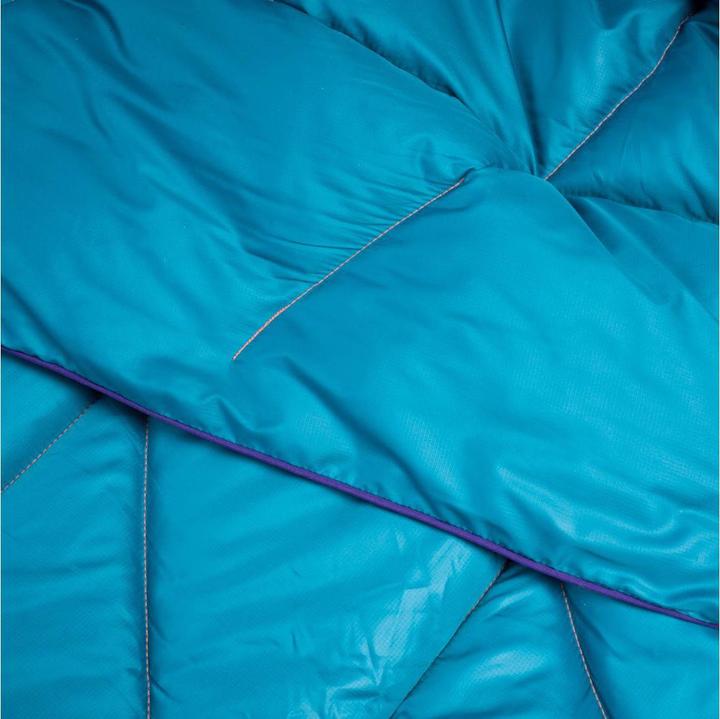 Actual product image Rumpl Travel Blanket Nanoloft Puffy Harbor Blue (Passport cover)
