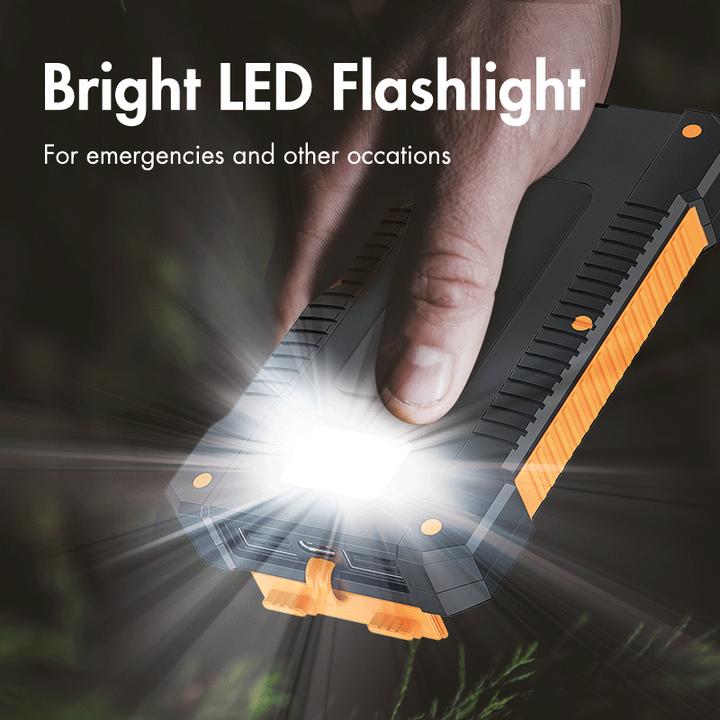 Produktbild LogiLink Solar-Powerbank (8000 mAh, 10 W, 29.60 Wh)