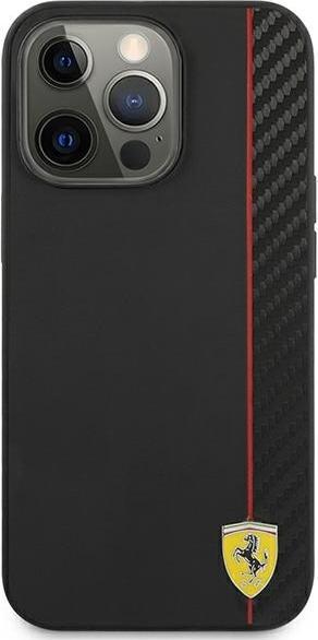 Immagine prodotto Ferrari FESAXHCP13LBK Custodia rigida per iPhone 13 Pro/13 da 6,1" czarny/nero On Track Carbon Stripe (Apple iPhone 13 Pro)
