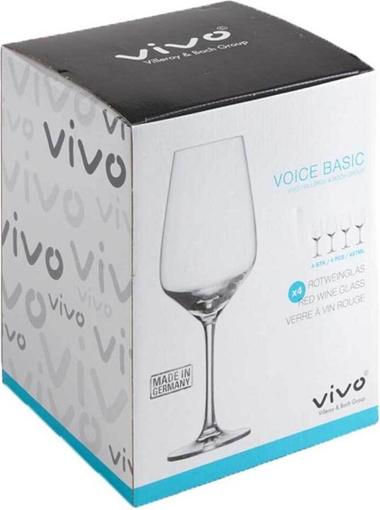 Productafbeelding Vivo by Villeroy & Boch Stem Basis (50 cl, 4 Bril, Rode wijnglazen)