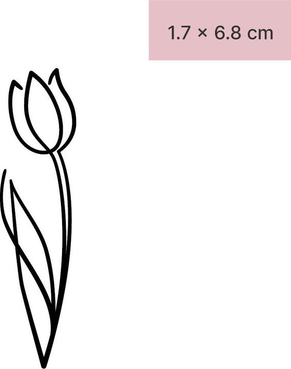 Produktbild minink Temporäres Tattoo – Filigrane Tulpe